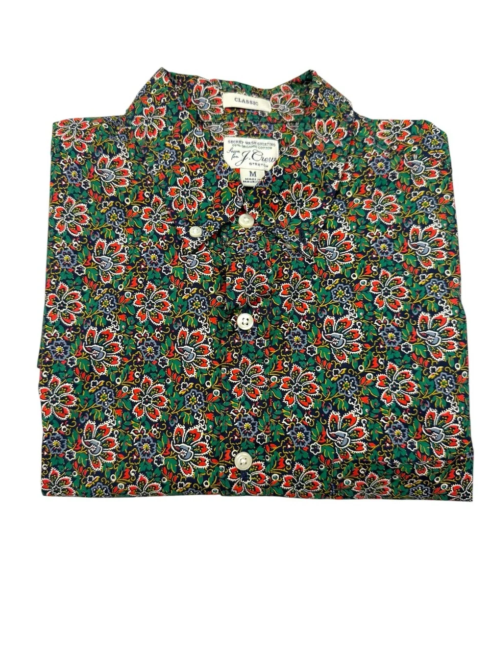J. Crew Men's Multicolor Floral Button-Down Shirt